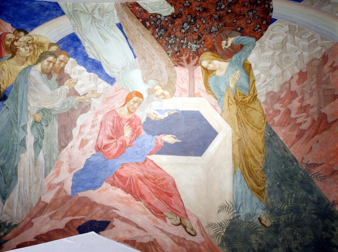 Фрагмент росписи капеллы Santa Lucia. Piana. Корсика. 